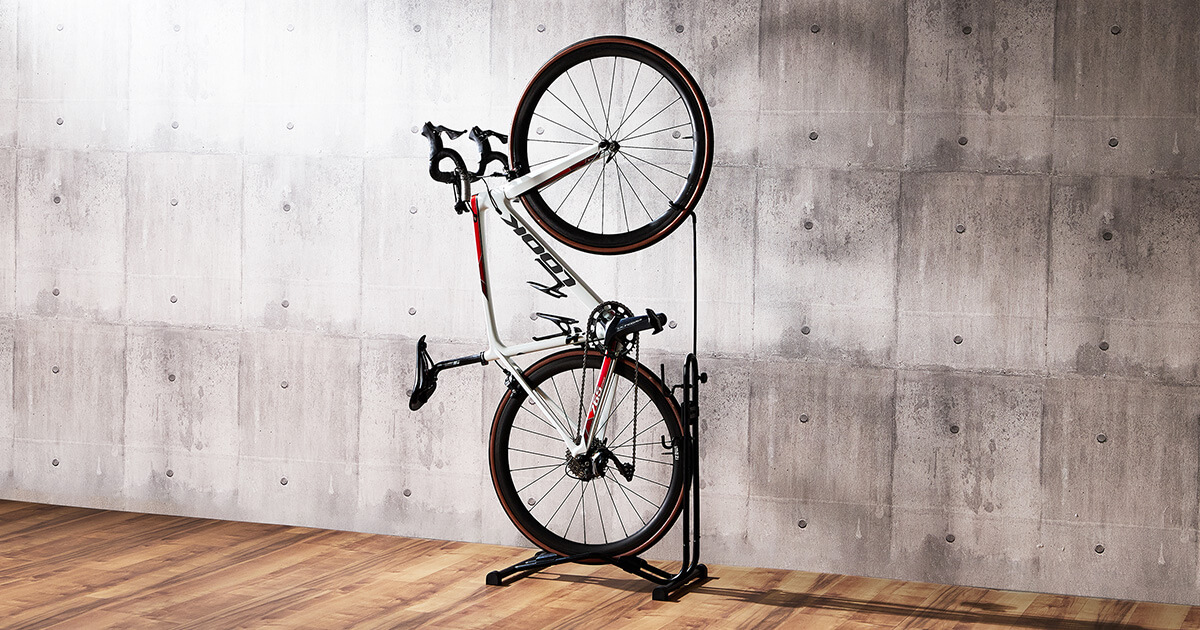 盗難対策で自転車を室内保管するなら、縦置きで省スペースな「自転車スタンド 3WAYタイプ」8月30日（土）新発売